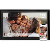 WiFi Digital Picture Frame,32GB Memory,15.6 Inch Large Digital Photo Frame with 1920x1080 HD IPS Touchscreen,Auto-Rotate,for Family,Friends (Black)