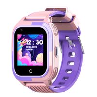 Smart Watches for Boys Aged 3-12 with Whatsapp Calling, 4G Kids Smartwatches GPS Tracker Message SOS Camera and Pedometer Children (Purple)