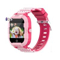 4G Kids Smartwatch, GPS Smart Watch for Children, Touch Screen Phone with Video Calls, SOS, Pedometer, Alarm, Camera, Music (Pink)