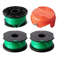 SF080 String Trimmer Spool Line 20ft 0.080inches Auto Feed Single Line for Black and Decker GH3000 LST540 Models with 90583594 Cap Covers Compatible