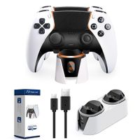 Dual Charging Station for PS5 Controller, Wireless Charging Dock for PS5 Controller with LED Indicator