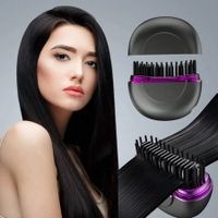 Portable Hair Comb Straightener Brush,Fast Heating 3 Temp Settings,Anti-Scald,For Travel Daily Use,Suitable For Men Long Beard And Women Hair