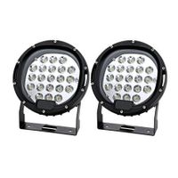 Giantz Pair LED Driving Lights 7 Inch Flood Spot Lights Car Truck SUV 12V 24V