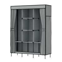 Artiss Large Portable Clothes Closet Wardrobe with Shelf Grey