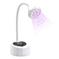 UV LED Nail Lamp Auto Sensor with 3 Timers Cordless UV Light for Gel Nail Polish,Rechargeable Flash Cure Lamp for Extension Acrylic Nail Tips Salon