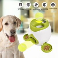 Dog Ball Launcher Dog Food Tenni Ball Machine,Dog Puzzle Feeder Dispenser,Dog Training Treats Interactive Feeder Balls Smart Puzzle Toy Color Green