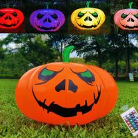 Halloween Inflatable 60cm Large Builtin LED Evil Pumpkin  Holiday Outdoor Yard Indoor PVC Blow UP Decorations