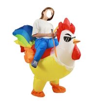 120 to 150cm Inflatable Blow up Rooster Costume Battery POWERED  Halloween Christmas Kid Teen size