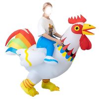 150 to 190cm Inflatable Blow up Rooster Costume  USB POWERED Halloween Christmas Animal Suitable Height 150-190