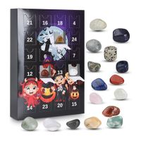 Halloween Advent Calendar 2024, 24 Day Countdown Calendar Contains 24 Stones