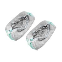 Shoe Washing Bag for Washing Machine,Laundry Shoe Bag For Washer And Dryer,Reusable Shoe Washing Bag for All Shoe Types And Sizes (Grey 2Pcs)