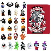 Halloween Countdown Calendar 24 Day,Scary Halloween Doll Horror Movie Figures Advent Calendar,Nightmare Before Christmas Advent Gift for Kids