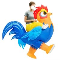 120 TO 150cm Halloween Inflatable Rooster Costume Funny Cosplay Blow up Battery POWERED Costume for Kid Teen Birthday Christmas