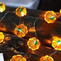 Fall Decorations for Home, 1 Pack 3D Fall Pumpkin Lights Total 3Meters 30LED Warm White Pumpkin String Light