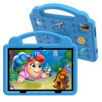 Kids Tablet 10 Inch, Android 12 Tablet 3GB RAM 64GB Storage with Time Limits, Age Filters, More with Parental Controls,Google Playstore (Blue-USB Adapter Not Included)