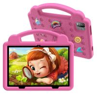 Kids Tablet 10 Inch, Android 12 Tablet 3GB RAM 64GB Storage with Time Limits, Age Filters, More with Parental Controls,Google Playstore (Pink-USB Adapter Not Included)