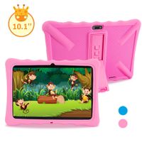 Kids Tablet 10 inch 1280x800 HD Display 2GB RAM 32GB ROM with Parental Controls Games Learning Apps (Pink)