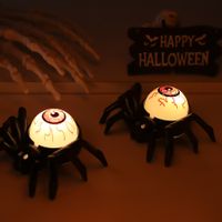 12 Pcs Halloween Spider Lights Novelty Led Flameless Spider Candelabra Lamps For Halloween Party Table Horror Decoration