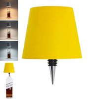 Wireless Bottle Lamp,New 3 Color Rechargeable Wine Bottle Lights for Bars Restaurants (Yellow,1PC)