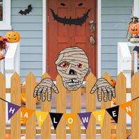 Halloween Fence Peeker Decoration Scary Peeper, Halloween Garden Yard Decor for Home Pathway