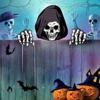 Halloween Fence Peeker Decoration Scary Peeper, Halloween Garden Yard Decor for Home Pathway