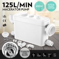 450W Macerator Sewage Pump Automatic Waste Water Flush Marine Toilet Bathroom Laundry Kitchen Sink Sewerage Disposal Ejector Wastewater Treatment