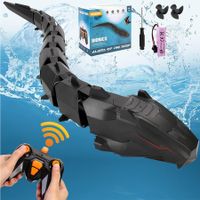 Remote Control Python Shark Toys, 2.4G High Simulation Waterproof Python Pool Toys, Outdoor Water Toys for Kids Age 6-12