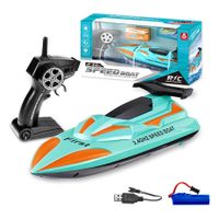 High Speed Remote Control Speedboat 2.4G Water Remote Control Boat Toy, for Lakes and Pools