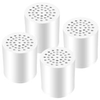 4 Pack 20 Stage Shower Filter Universal Replacement Cartridge Hard Water Purifier Removes Chlorine,Heavy Metals,Iron,Other Sediments,Water Softener with High Output,Skin and Hair Care