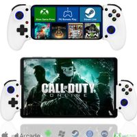 Expandable 143-260mm Game Controller with semiconductor cooling fan iPhone Android iPad Tablet  NSSwitch PS4 PS5 Xbox Col.White