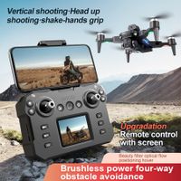 4Kmax Drone Triple Cameras Obstacle Avoidance 2 Batteries Altitude Hold HD Video Transmission Aerobatic Rolls Speed Adjustment Christmas Birthday Gift