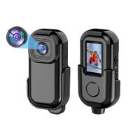 Mini 1080P Action Camera Wearable Sports Body Camera Pocket Helmet Camera Vlogging Multi-Function Black