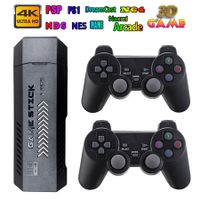 4K HD Wireless Game Console Built-in 40,000 Games,Plug and Play Video Emulators with Dual 2.4g Wireless Controllers,Retro Arcade Games(128GB)