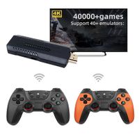 X2 Ultra Retro Game Stick 4K,Plug and Play Video Gaming Console with 128G/40000+Games,HDMI Output for TV with 2.4G Wireless Controller,Retro Arcade Emulators