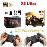 X2 Ultra Retro Game Stick 4K,Plug and Play Video Gaming Console with 64G/35000+Games,HDMI Output for TV with 2.4G Wireless Controller,Retro Arcade Emulators