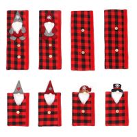 Set of 8 Christmas Snowman Refrigerator Handle Covers Kitchen Decor Appliance Covers for Holiday Season