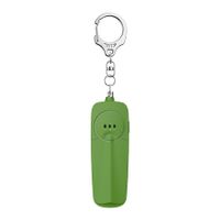 Personal Alarm Keychain 130dB Self Defense Security With Led Light For Women Girls Kids Elderly Color Green