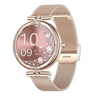 Smart Watches for Women with Make and Answer Call with Diamond for Android, iOS, Rosegold