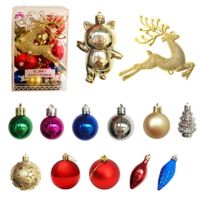 30Pcs Christmas Tree Balls Ornaments for Party Festive Decor Color Colorful