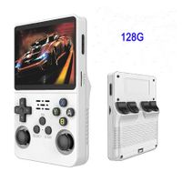 128G Handheld Game Console with 3D Dual System Portable Retro GBA Console, White