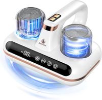 5in1 Cordless Mattress Bed Deep Vaccum Cleaner UV-C Light Ultrasonic 10000pa 80000/min Strong Suction Mite Remover Dust Pet Hair Removal