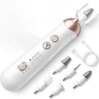 Professional Manicure Pedicure Kit,Cordless Electric Nail File Set,Rechargeable Pedicure Tools,5 Speeds Hand Foot Care Nail Drill,White