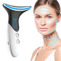 Face Neck Lifting Massager,LED Photon Skin Tighten Anti-Wrinkle Remove Lifting Massager For Face,Eye,Neck