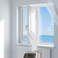 5.6M Universal Window Seal for Portable Air Conditioner And Tumble Dryer Works Easy to InstallAir Exchange Guards With Zip and Adhesive Fastener