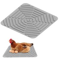 Silicone Chicken Coop Mats Nesting Box Liners Washable Reusable For Eggs Bedding Pads Color Grey