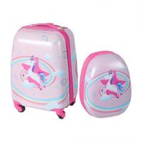 16''13'' 2PCS Kids Luggage Set Unicorn