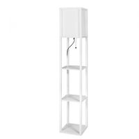 Floor Lamp Storage Shelf LED White