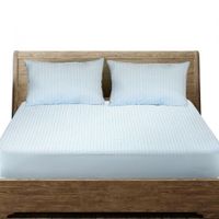 Double Mattress Protector Pillowcases Double Blue