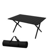 Folding Camping Table Portable Black