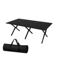 Folding Camping Table Portable Black